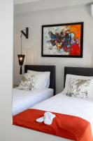 Posteľ alebo postele v izbe v ubytovaní Amazing apartment in Glyfada center
