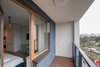 Balkón alebo terasa v ubytovaní Warsaw To Be - Silver Apartment