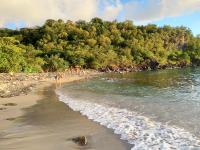 Uma praia perto da casa de temporada