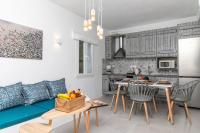 Kuchyň nebo kuchyňský kout v ubytování Pleiades Villas Naxos