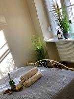 Postel nebo postele na pokoji v ubytování Pedal Apartman Szeged City