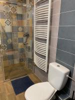 Koupelna v ubytování Pedal Apartman Szeged City