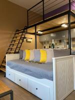 Postel nebo postele na pokoji v ubytování Pedal Apartman Szeged City