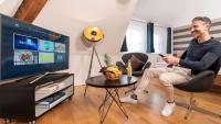 TV a/nebo společenská místnost v ubytování campuszwei - Hotel & Boardinghouse