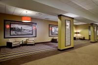 a lobby with a waiting room with chairs and a hospital at Crowne Plaza Chicago O'Hare Hotel & Conference Center by IHG in Rosemont