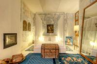 Postel nebo postele na pokoji v ubytování Chateau Třebešice