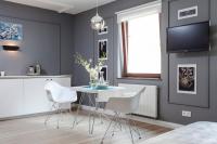 Televízia a/alebo spoločenská miestnosť v ubytovaní Apartment 24 Premium Old Town Wroclaw