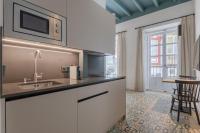 Kuchyňa alebo kuchynka v ubytovaní Apartamentos Caminante del Agua