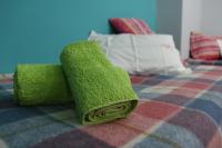 Postel nebo postele na pokoji v ubytování Nafpaktos Apartments