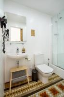 Koupelna v ubytování Hostal Girona