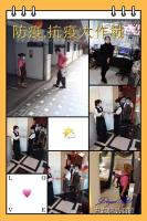 a collage of photos of a man tying a tie at Dryad Motel in Tainan