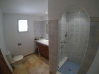 a bathroom with a shower and a toilet and a sink at Luciana in La Croix-Valmer
