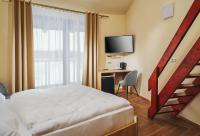 TV a/nebo společenská místnost v ubytování Hotel Dymník