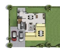 Půdorys ubytování Saransiri - 3 bedroom villa with private pool, office room & fast Wi-fi
