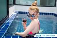 Bazén v ubytování Chill D Resort Buriram nebo v jeho okolí