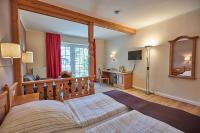 Postel nebo postele na pokoji v ubytování Flair Landhotel Strengliner Mühle