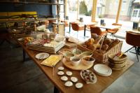 a table with various types of food on it at Vergissmeinnicht in Oberhof