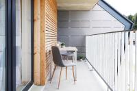 Balkón nebo terasa v ubytování Mountain Apartments Klínovec Hexagon