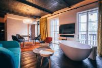 TV a/nebo společenská místnost v ubytování Ultra premium apartments