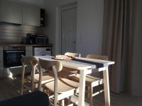 A kitchen or kitchenette at Oikia Ampavris