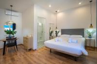 Postel nebo postele na pokoji v ubytování Hotelito Boutique Badalona Mar