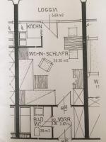 The floor plan of Apartment Domizil Maria