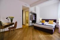 Posteľ alebo postele v izbe v ubytovaní Palazzina B - Contemporary Studio