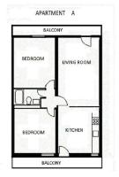 Plan piętra w obiekcie Fiona Seafront Apartments