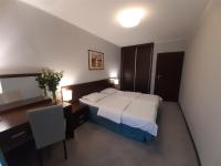 Łóżko lub łóżka w pokoju w obiekcie Apartamenty Aquarius z Aquacenter