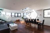 A seating area at easy flat Margareten Apartments
