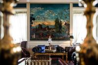 Posezení v ubytování Store Restrup Manor House