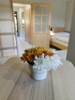 Postel nebo postele na pokoji v ubytování Apartmány Slunce