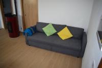 A seating area at Pedra da Lan - una casita de piedra