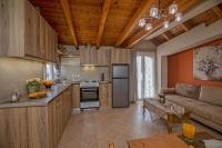 Kuchyňa alebo kuchynka v ubytovaní Nefeli seaview apartment