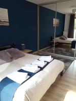 Posteľ alebo postele v izbe v ubytovaní Lux Apartment Kołobrzeg Polanki Park
