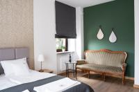 Postel nebo postele na pokoji v ubytování Apartamenty, Boutique Rooms Villa 82, MIEJSCE PRKINGOWE