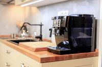 Kuchyň nebo kuchyňský kout v ubytování Apartmány Jožák