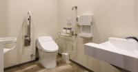 a bathroom with a toilet and a sink at HOTEL SUI AKASAKA by ABEST in Tokyo