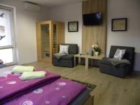 Posezení v ubytování Apartment WELLNESS Vlčková