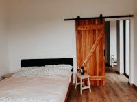 Postel nebo postele na pokoji v ubytování Babyky apartmány