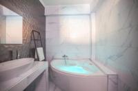 A bathroom at Anemos Luxury Apartments
