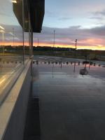 The sunrise or sunset as seen from a szállodákat or nearby