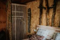 Posteľ alebo postele v izbe v ubytovaní DURMIENDO ENTRE ARBOLES, Bonita cabaña en La Rioja
