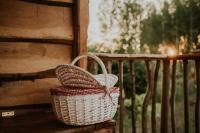 Balkón alebo terasa v ubytovaní DURMIENDO ENTRE ARBOLES, Bonita cabaña en La Rioja