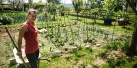 A garden outside La Luna nel Parco