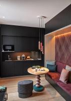Sorell Hotel St. Peterにあるキッチンまたは簡易キッチン