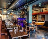 Posezení v ubytování Mefjord Brygge