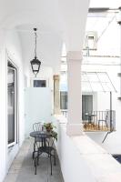 Balkón nebo terasa v ubytování Stylische Cityapartments Benedikt