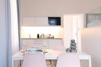 Kuchyň nebo kuchyňský kout v ubytování Stylische Cityapartments Benedikt