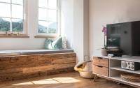 Televízia a/alebo spoločenská miestnosť v ubytovaní Ferienwohnung Seeblick Grundlsee